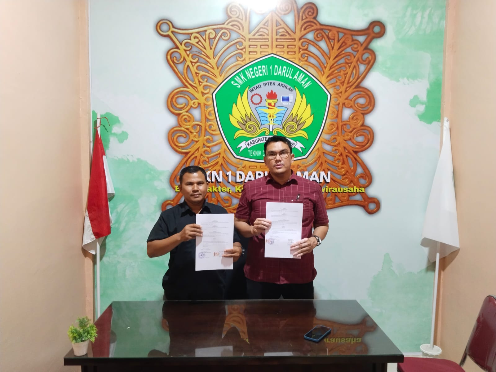 SMKN 1 DARUL AMAN Melaksanakan Penandatanganan MoU dengan Beberapa SMA/SMK di Aceh Timur